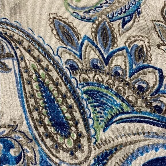 Alfred Dunner Blue/Gray quarter Sleeve Sweater Micro-Suede Pant Set - Picture 2 of 13